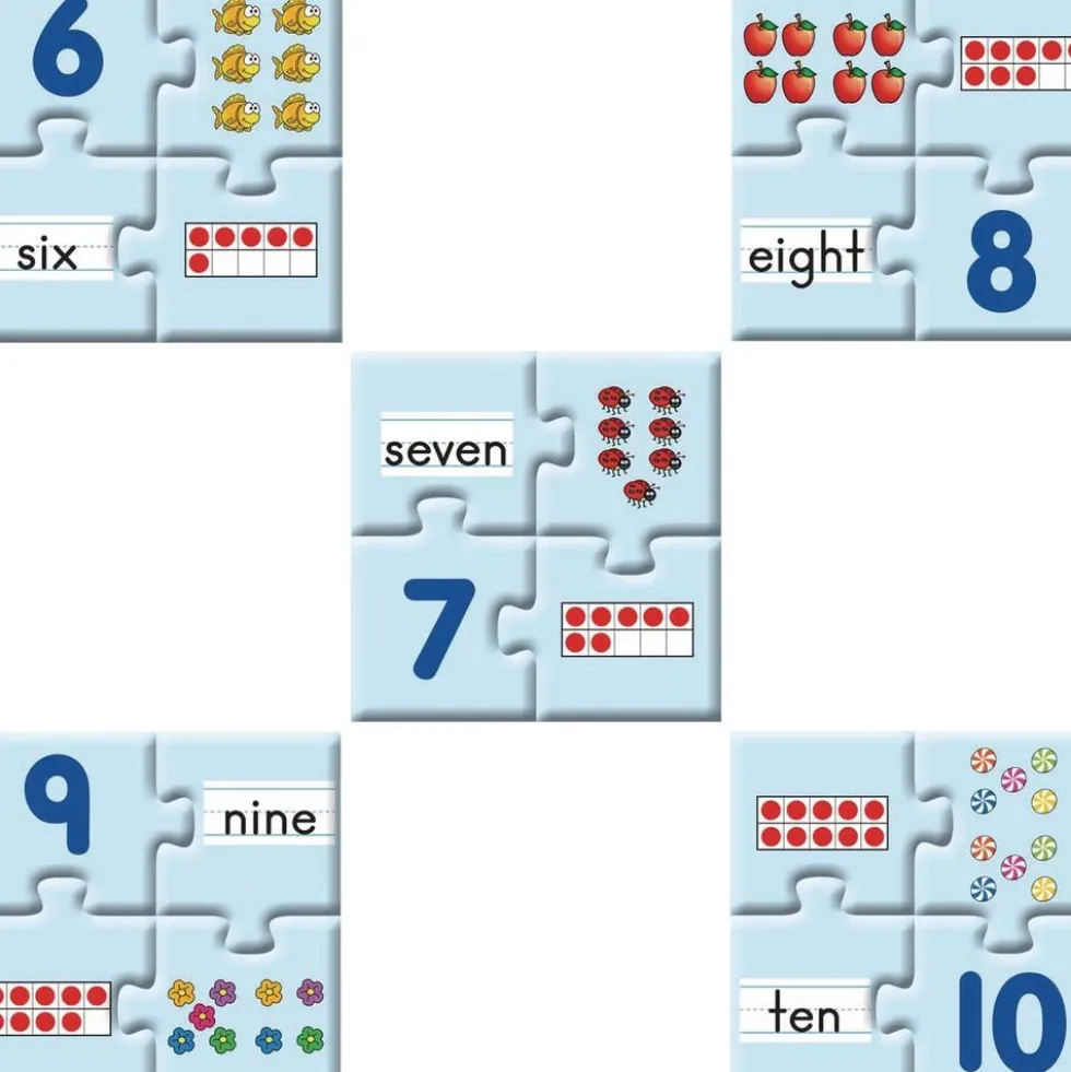 Really Good Stuff® Number Match Puzzles - 1-10