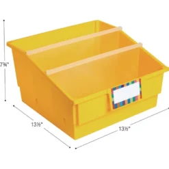 Really Good Stuff® Picture Book Library Bins with Dividers - Primary Set of 4