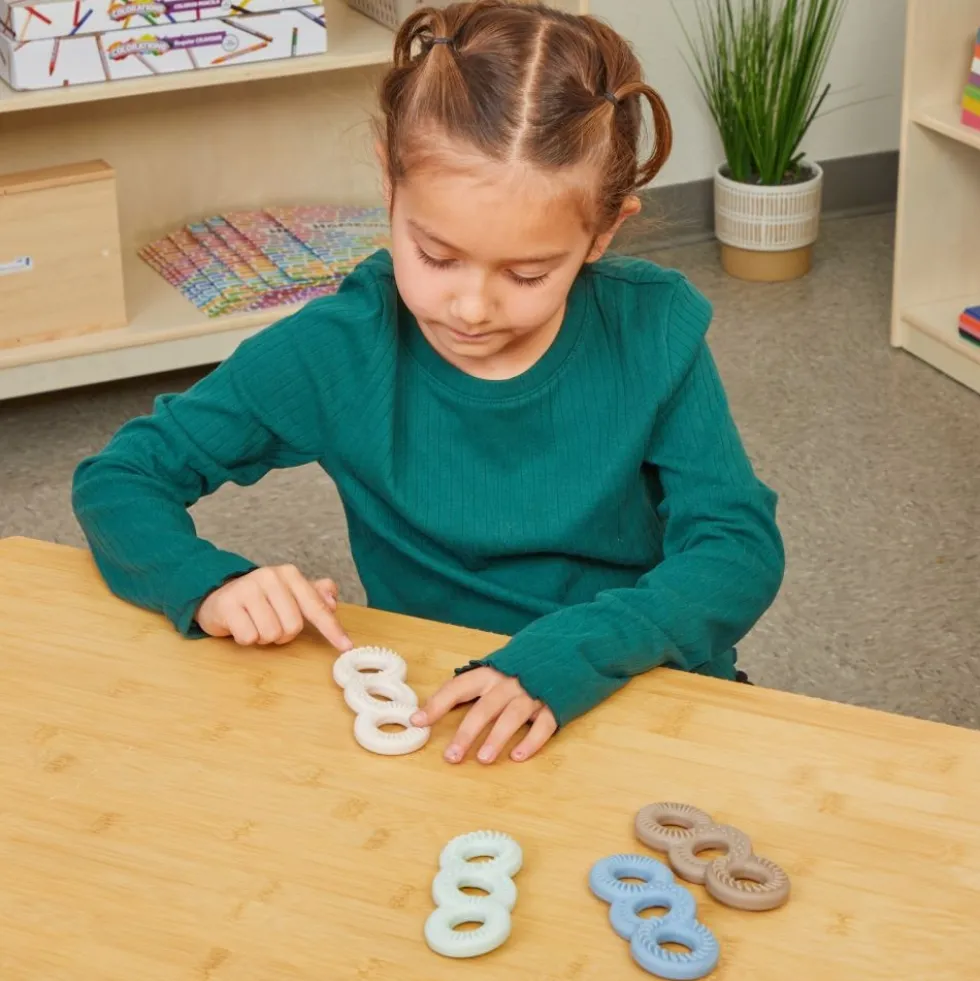 Really Good Stuff® Sensory Fidget Tactile Triple Infinity Loop - Set of 4