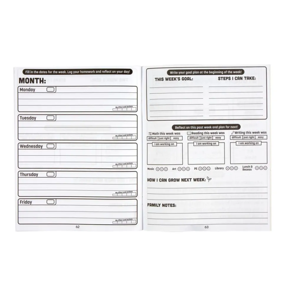 Really Good Stuff® Student Support Planner - Set of 12