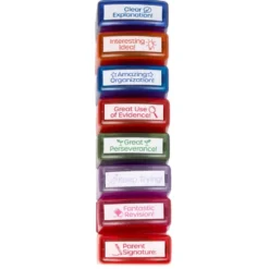 Really Good Stuff® Teacher Stamps - Set of 8 Self-Inking Stamps