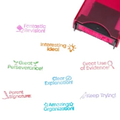Really Good Stuff® Teacher Stamps - Set of 8 Self-Inking Stamps