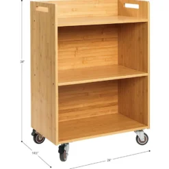 Really Good Stuff® Three Tier Shelf Storage with Pebble Durable Book & Binder Holders