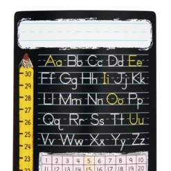 Really Good Stuff® Vertical Chalkboard-Style Desktop Helpers™, Vinyl, Self-Adhesive- Set of 24 - Primary