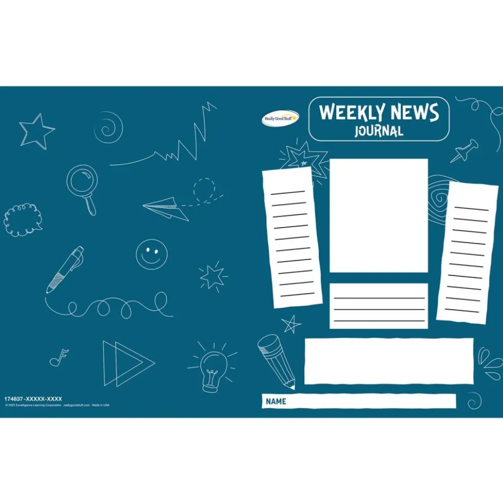 Really Good Stuff® Weekly News Journal - Set of 12