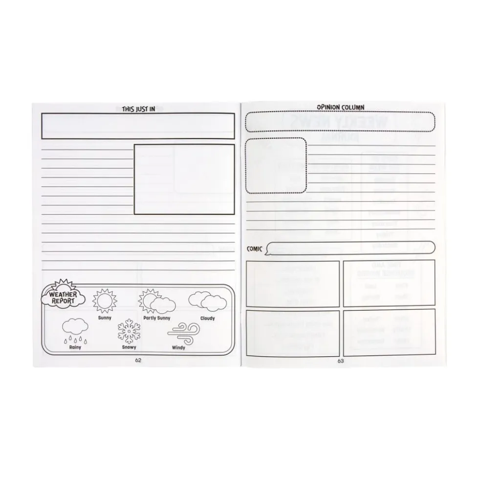 Really Good Stuff® Weekly News Journal - Set of 12