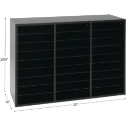 Really Good Stuff® Yellow 27-Slot Mail Center With Yellow Trays