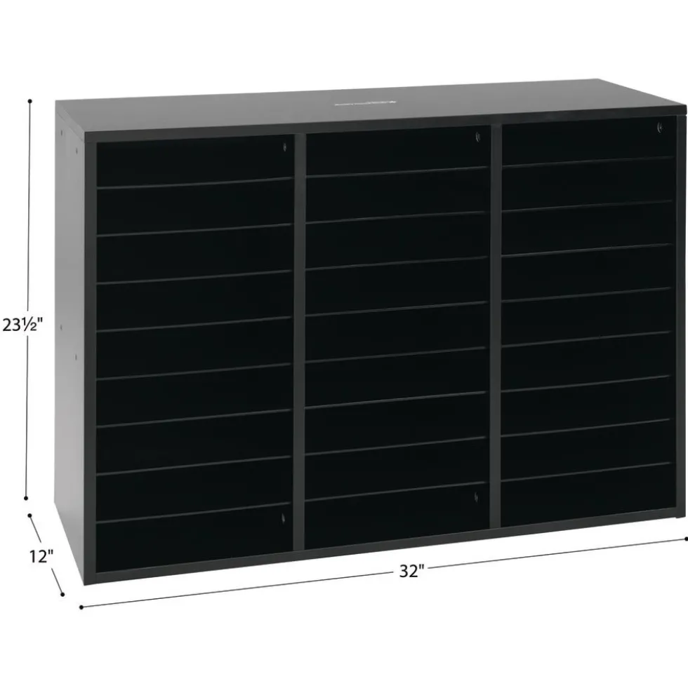 Really Good Stuff® Yellow 27-Slot Mail Center With Yellow Trays