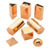 Rose Gold Metallic 3D Shape Collection - 32 Pieces