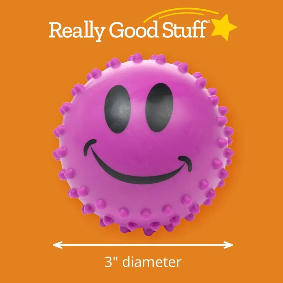 Sensory Smile Face Knobby Balls - 12 balls