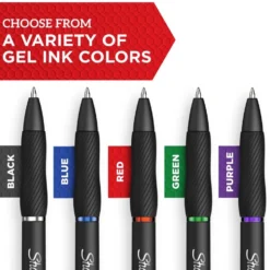 Sharpie® S-Gel, Gel Pens, Medium Point (0.7mm), Assorted Colors, 8 Count