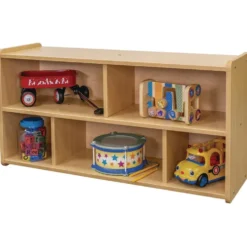 2-Shelf Storage Unit, 24"H - Maple/Maple, Assembly Required