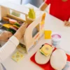 Slice & Stack Wooden Sandwich Counter with Deli Slicer