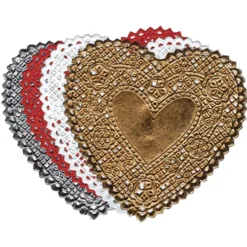 Small Heart Doilies, 4" - Pack of 100