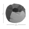 SoftScape Classic 35" Standard Bean Bag - Gray/Light Gray