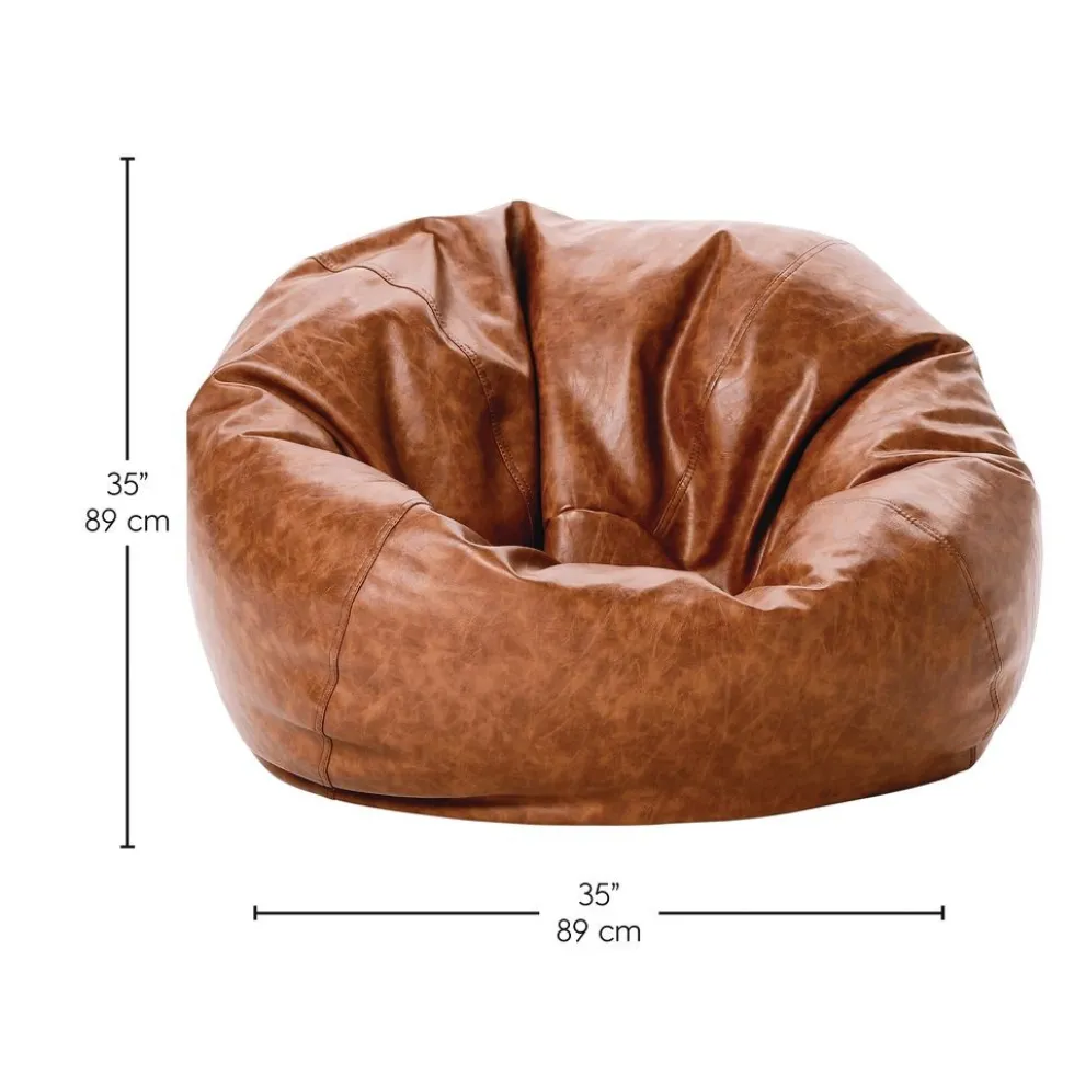 SoftScape Classic 35" Standard Bean Bag - Distressed Chestnut