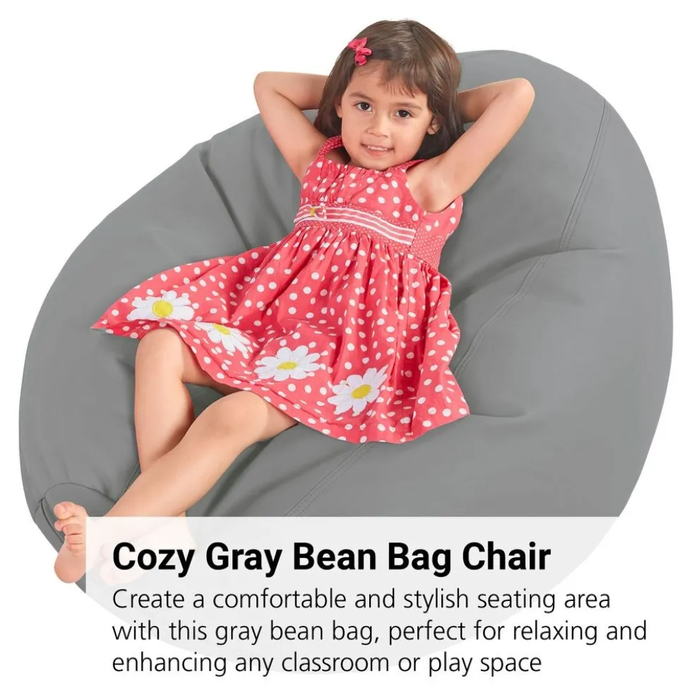 SoftScape Dew Drop Bean Bag - Gray