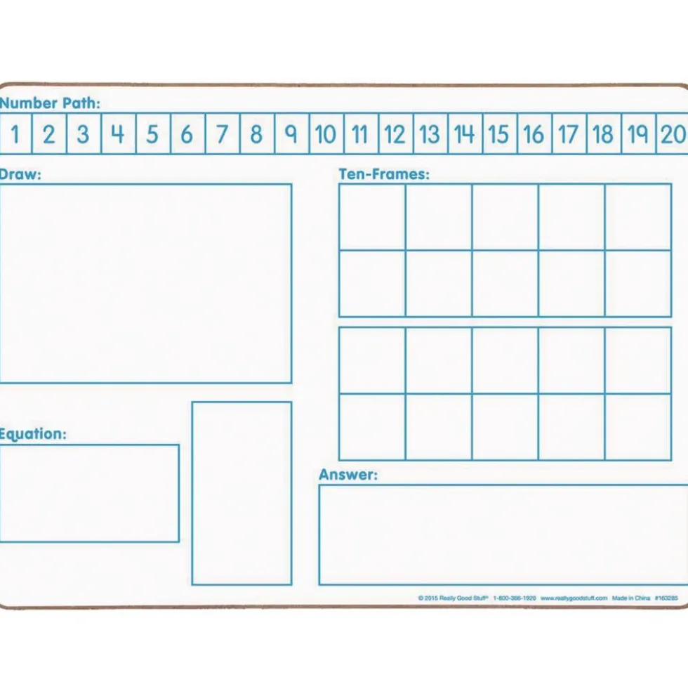 Solving Problems Two-Sided Dry Erase Boards Set - 6 Boards