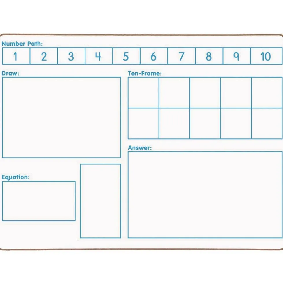 Solving Problems Two-Sided Dry Erase Boards Set - 6 Boards
