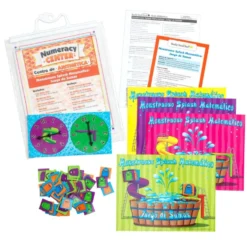 Spanish Monster Math Splash - Addition Numeracy Center Grade K+ (Centro de Aritmetica - Juego de Sumas)