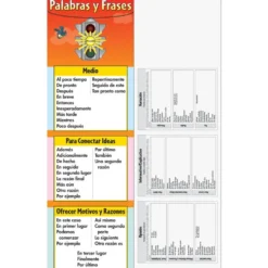 Spanish Traffic Light Transition Words and Phrases Jumbo Poster (Semáforo de Palabras y Frases de Transición Poster Gigante) - 3 banners