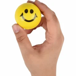 Squeeze Smiley Face Stress Balls - Set of 12