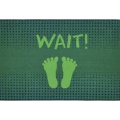 Stand and Wait Rug - 3' x 4'6", Green