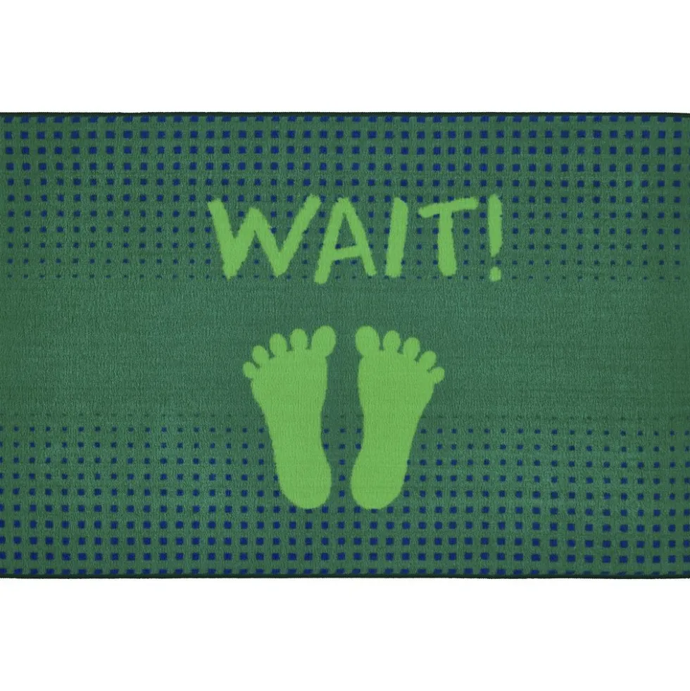 Stand and Wait Rug - 3' x 4'6", Green