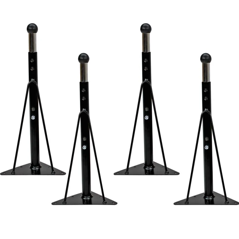 Standard Ball Glide Legs for Activity Tables in Black - 4 Pack