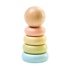 Sustainably Made Mini Wooden Stacking Rings