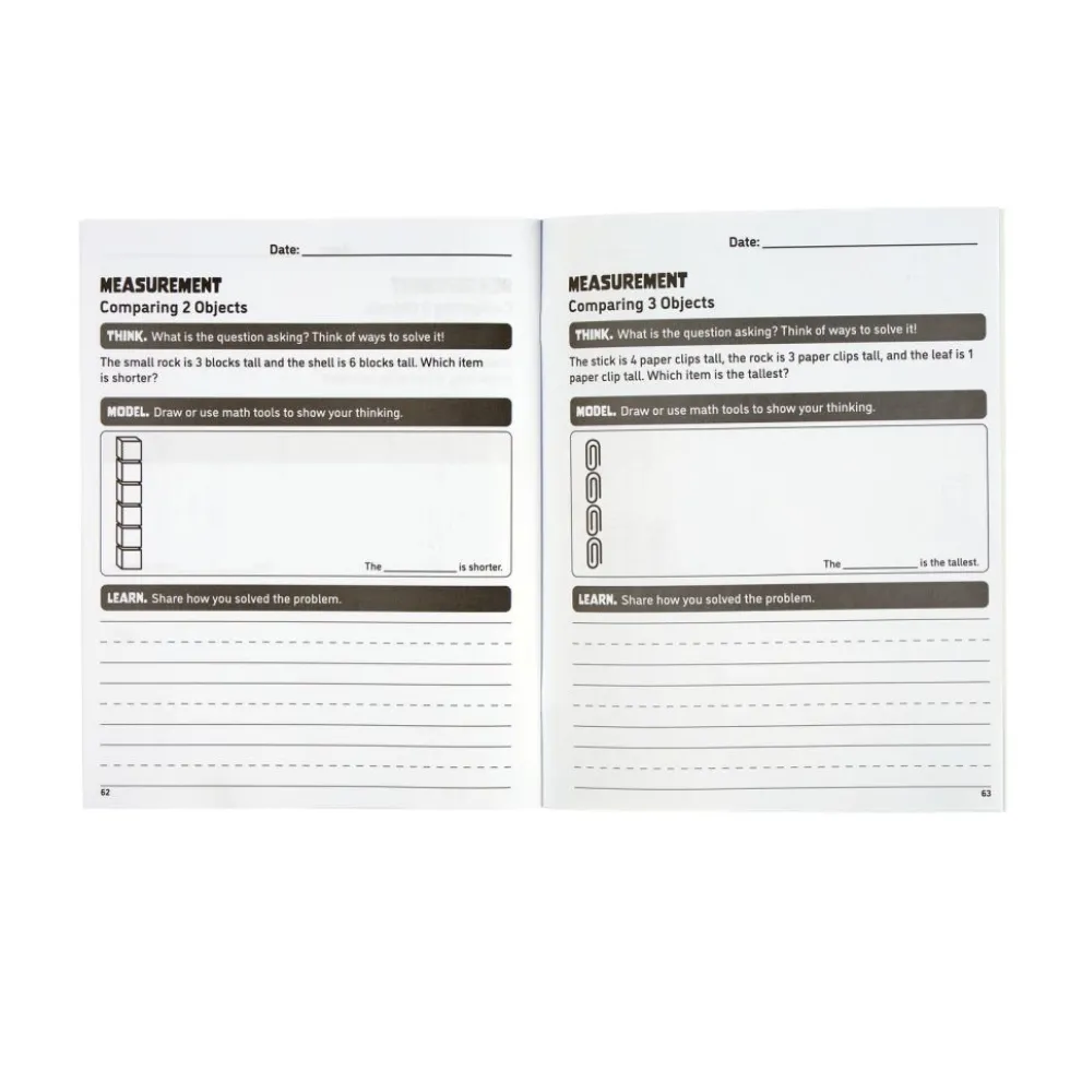Think. Model. Learn.™ K-1 Math Journals - Set of 12