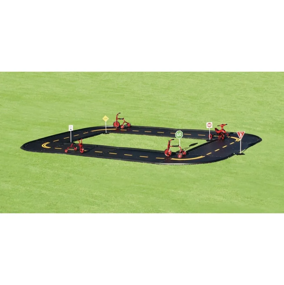 Trike Pedal Path with Stripes- Bristol Oval