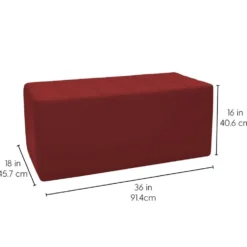 Tufted Rectangle Ottoman 16