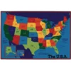 USA Map 6' x 9' Rectangle Kids Value PLUS Carpet