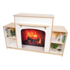 Warm And Welcoming Fireplace White