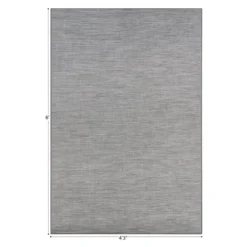Water Mill 4'3" x 6' Indoor/Outdoor Rug in color Haze