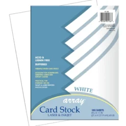White Cardstock - 100 Sheets