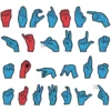 Wonderfoam Magnetic Sign Language Letters - 26 pieces
