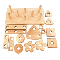 Wooden Stack and Build Block