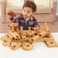 Wooden Stack and Build Block