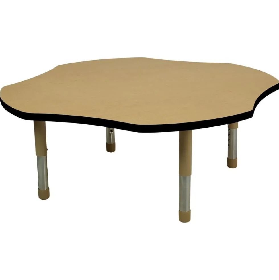 48" x 48" Clover Activity Table with Adjustable Tiny Tot Legs