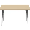 30" x 48" Rectangle Activity Table with Adjustable Swivel Glide Legs - Maple/Maple