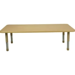 30" x 60" Rectangle Activity Table with Adjustable Tiny Tot Legs - Maple/Maple