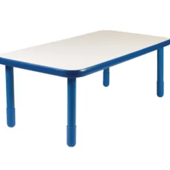 30" x 60" Rectangle BaseLine® Table, 20"H - Blue