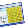 Zaner-Bloser First Grade Two-Sided Cardstock Desktop Helpers™ with Self-Adhesive Sleeves and Testing Inserts - Set Of 12