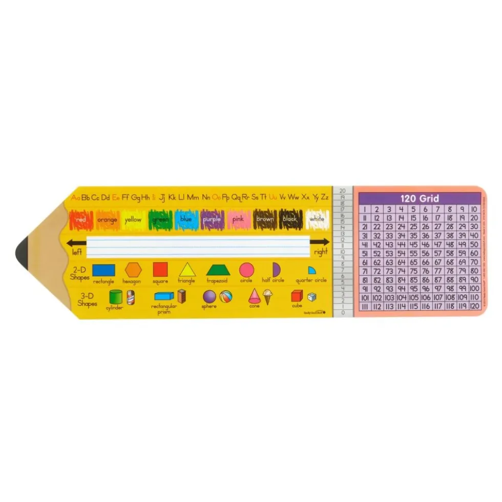 Zaner-Bloser Pencil Shaped Self-Adhesive Vinyl Desktop Helpers™ - Set Of 24
