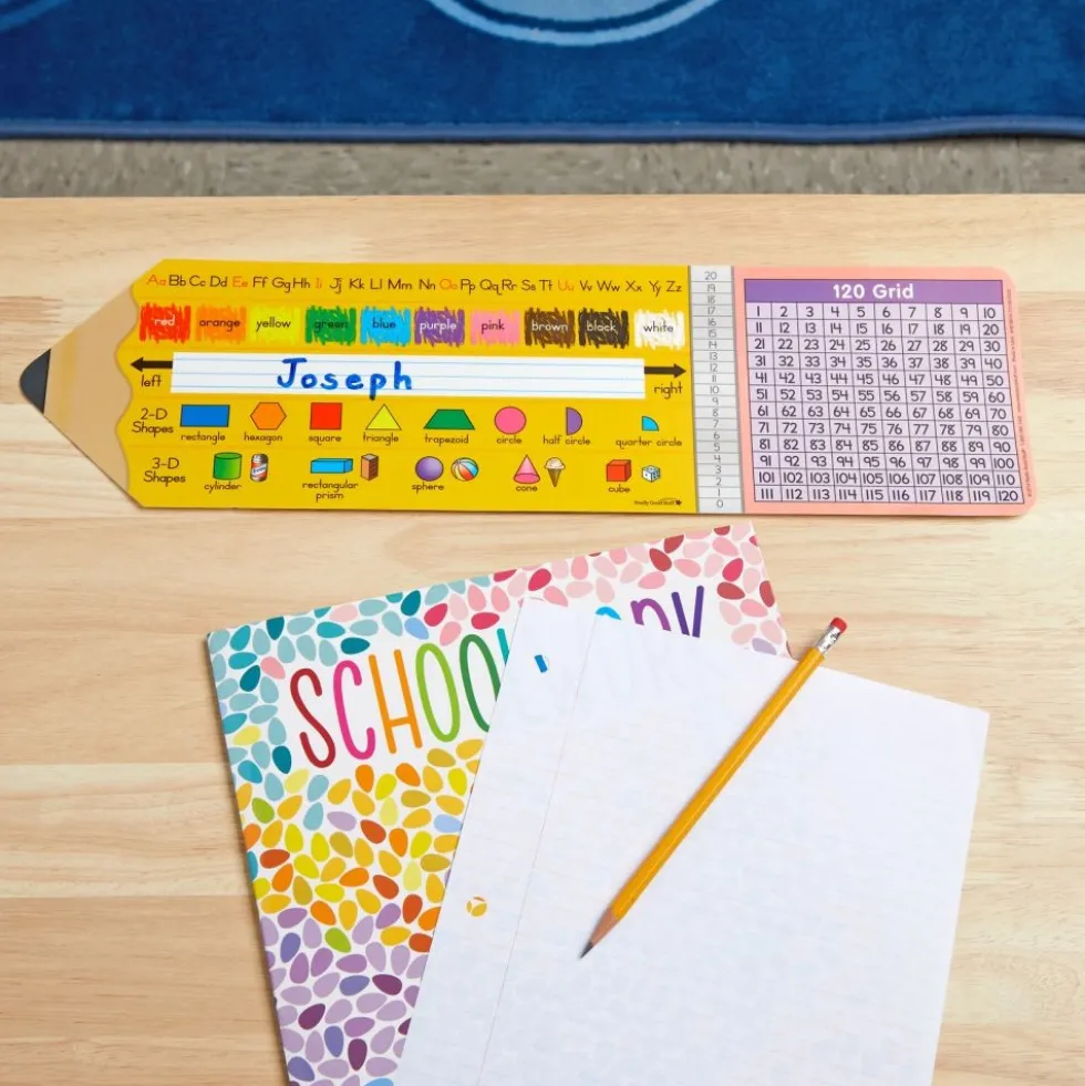 Zaner-Bloser Pencil Shaped Self-Adhesive Vinyl Desktop Helpers™ - Set Of 24