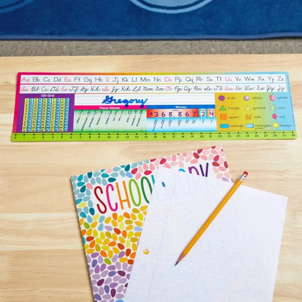 Zaner-Bloser Print Cursive Self-Adhesive Vinyl Desktop Helpers™ - Set Of 24
