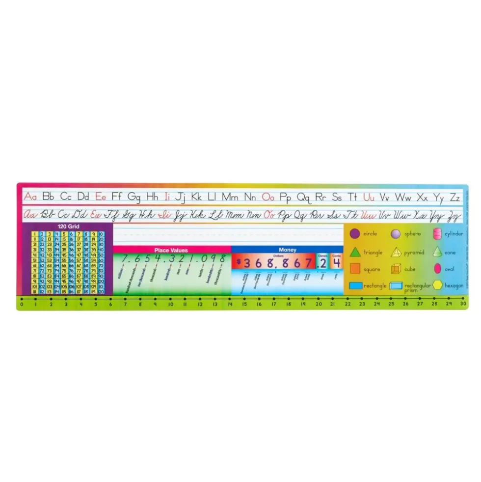 Zaner-Bloser Print Cursive Self-Adhesive Vinyl Desktop Helpers™ - Set Of 24