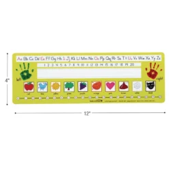 Zaner-Bloser Print Self-Adhesive Deluxe Plastic Desktop Helpers™ - Set Of 24
